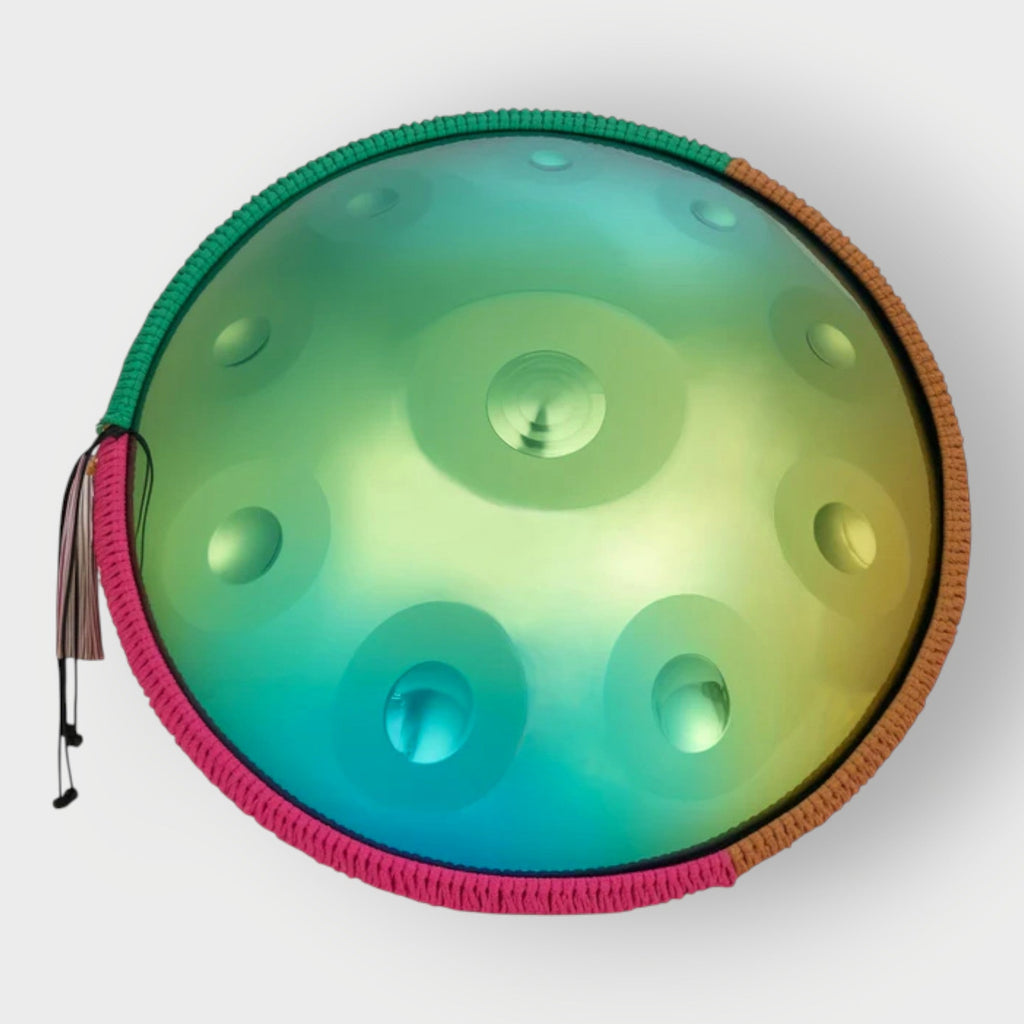 Handpan Dreamy Green 10 Notes Kurd Ré Mineur 440 Hz – Mon-Handpan